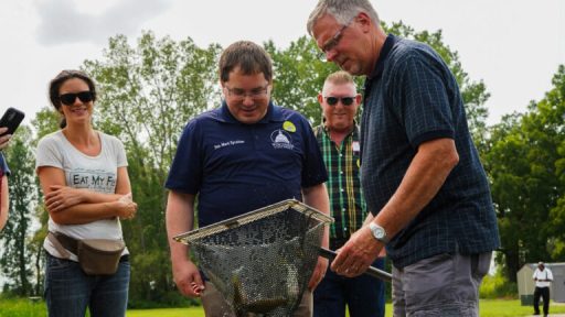 Fish farm tour with decision makers. Credit Wisconsin Sea Grant