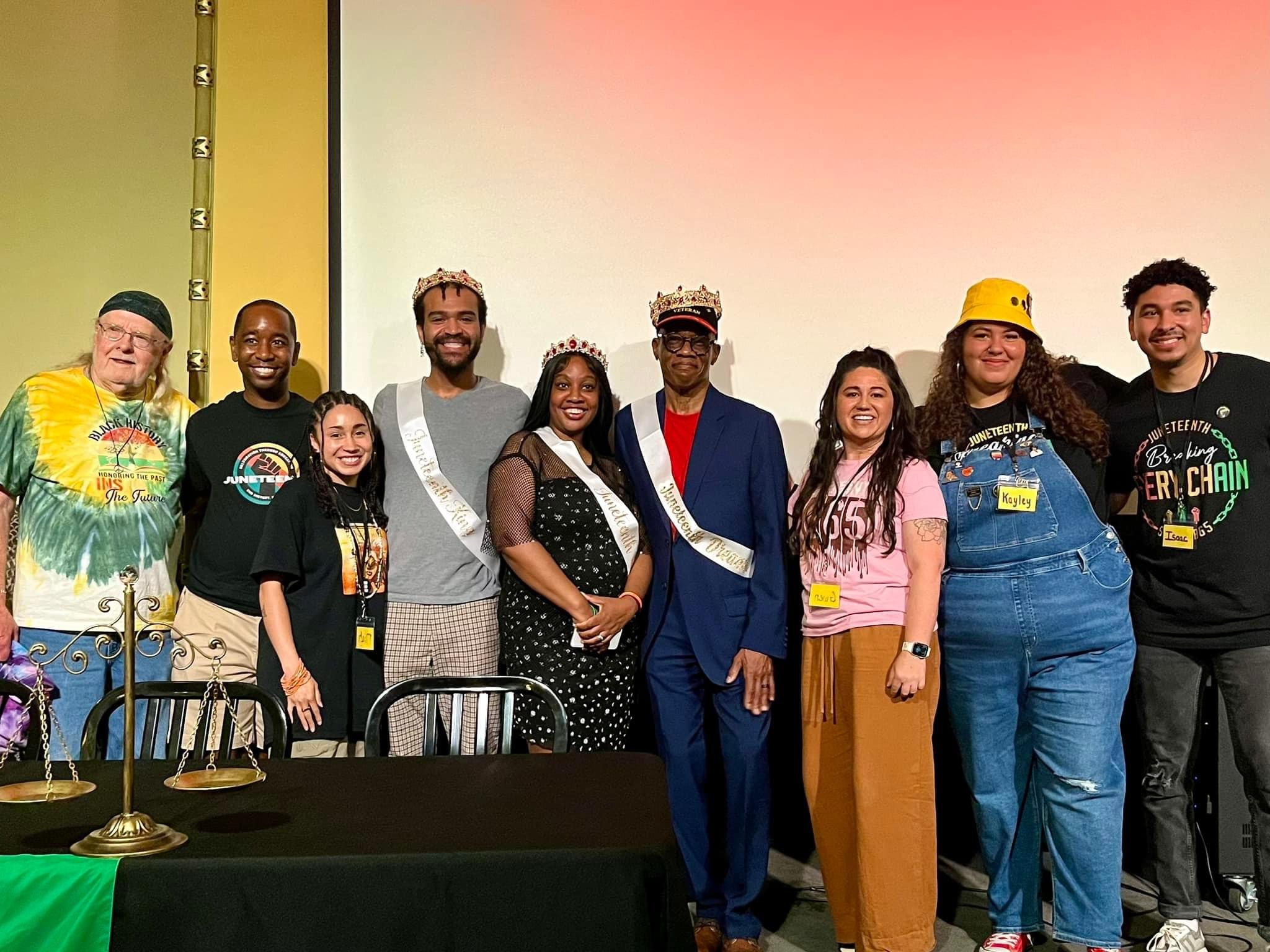 Members of the Wausau Juneteenth event committee are pictured with those awarded as “Dreamers” for the event – those who embody the hope and aspirations of previous generations while being recognized for their work for the Black community. Pictured are Ron Alexander, William Harris, Miah Medina, Marcus Snow (Dreamer), Cassandra Mcgowin (Dreamer), Charles Sanders (Dreamer), Gwen Taylor, McColley and Isaac McColley.