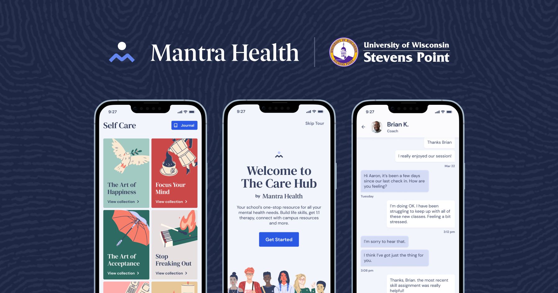 Students can now seek mental health services through “Whole Campus Care” using the Mantra Health app, available on Apple and Android devices.