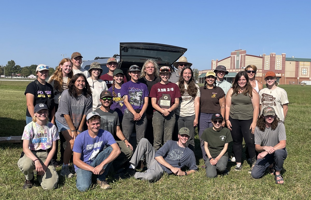 Members of the UWSP Soil Judging Team took first place at the 2024 Regional Soil Judging competition held in Carbondale, Ill., Oct. 10-11.