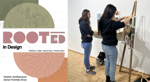 “ROOTed”, a collection of works from students graduating from the UW-Stevens Point Interior Architecture program, is on display at the Edna Carlsten Gallery through Jan. 9.