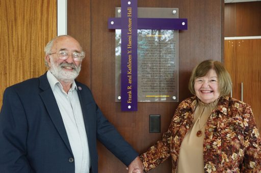 Frank and Kathleen Haeni, honored in 2021 with the naming of a lecture hall, will again be recognized for their contributions to UW-Stevens Point with the naming of the Haeni Chemistry Biology Building.